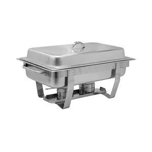 AcMax Edelstahl Speisenwärmer Warmhaltebehälter Chafing Dish T633