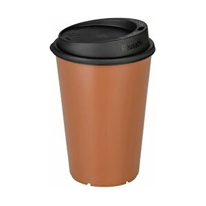 1-PACK 50x Mehrweg Heißgetränkebecher Kaffeebecher Coffee to go inkl. Domdeckel - 400 ml