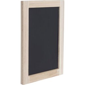 2er-Set Wandtafel HHG 993, Kreidetafel Schreibtafel Schiefertafel Dekotafel Notiztafel 40x30cm - beige