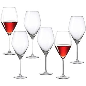 Ritzenhoff & Breker Ritzenhoff & Breker Rotweinglas 6er-Set SALSA, Glas - Weiß