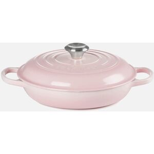 Le Creuset Signature Cast Iron Shallow Casserole Dish - 30cm - Shell Pink