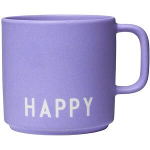 Design Letters Becher - Favorit - Lavendel m. Happy - Design Letters - One Size - Becher