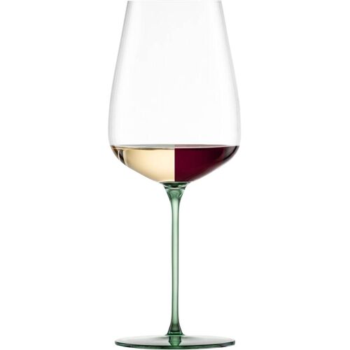Eisch Weinglas EISCH „INSPIRE SENSISPLUS, Made in Germany“ Trinkgefäße Gr. Ø 10,0 cm x 25,3 cm, 740 ml, 2 tlg., grün Weingläser und Dekanter Veredelung der farbigen Stiele in Handarbeit, 2-teilig