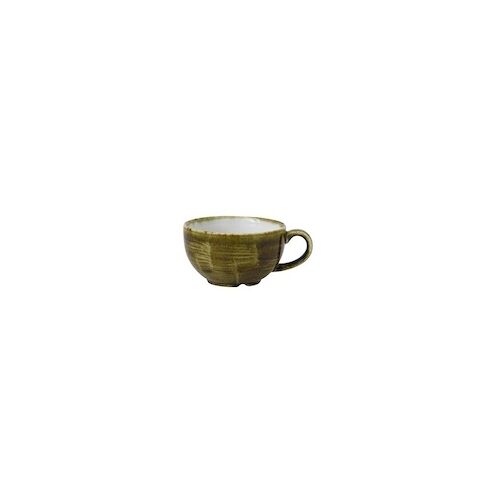 Churchill Stonecast Plume Line Kaffeetasse Plume Green 9,5x(H)5,5cm 227ml grün, ohne Untertasse (12 Stück) von CHEFGASTRO