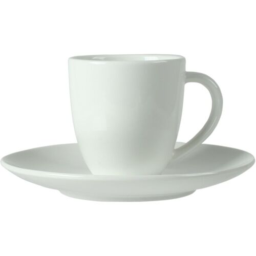 VTwonen Kaffeetasse mit Untersetzer – ivory – 100 ml