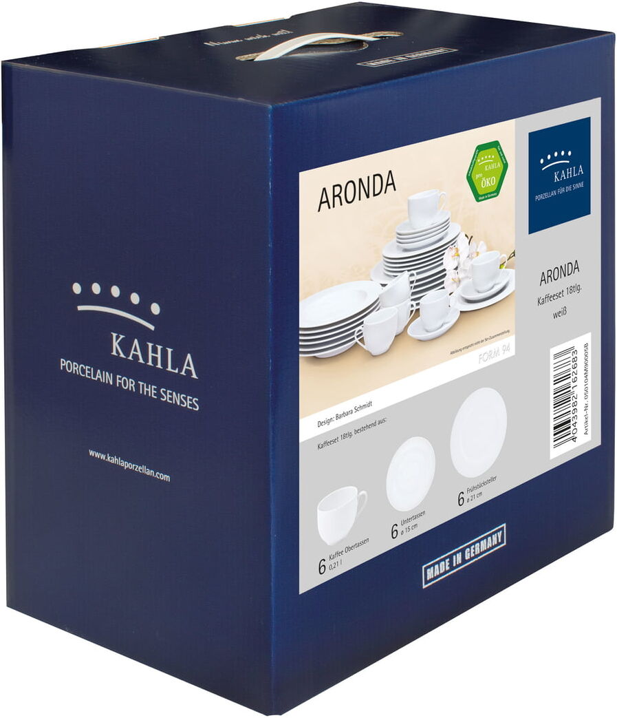 KAHLA - Aronda Kaffee-Set 18tlg., 2. Wahl weiß