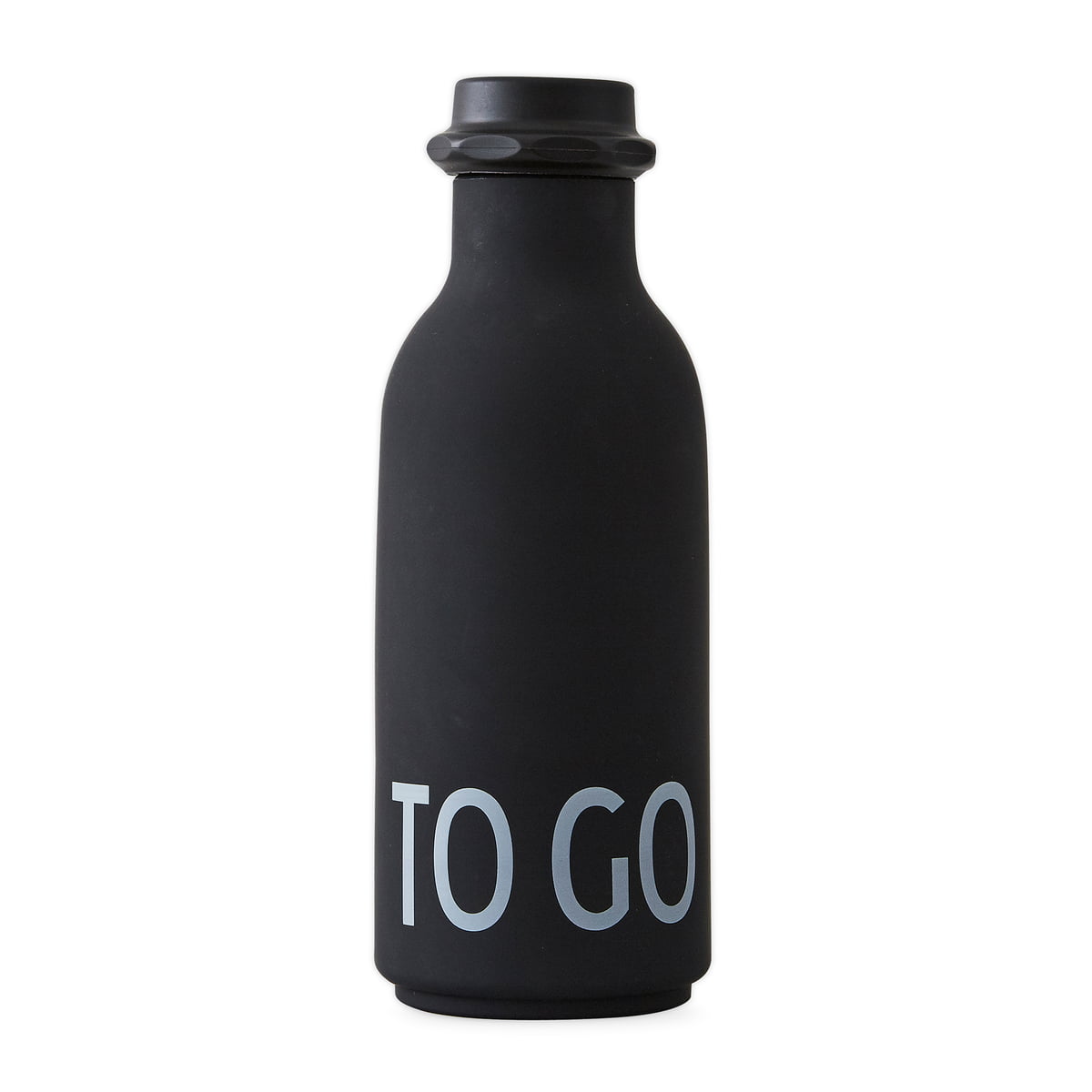Design Letters - To Go Wasserflasche 0,5 l, schwarz
