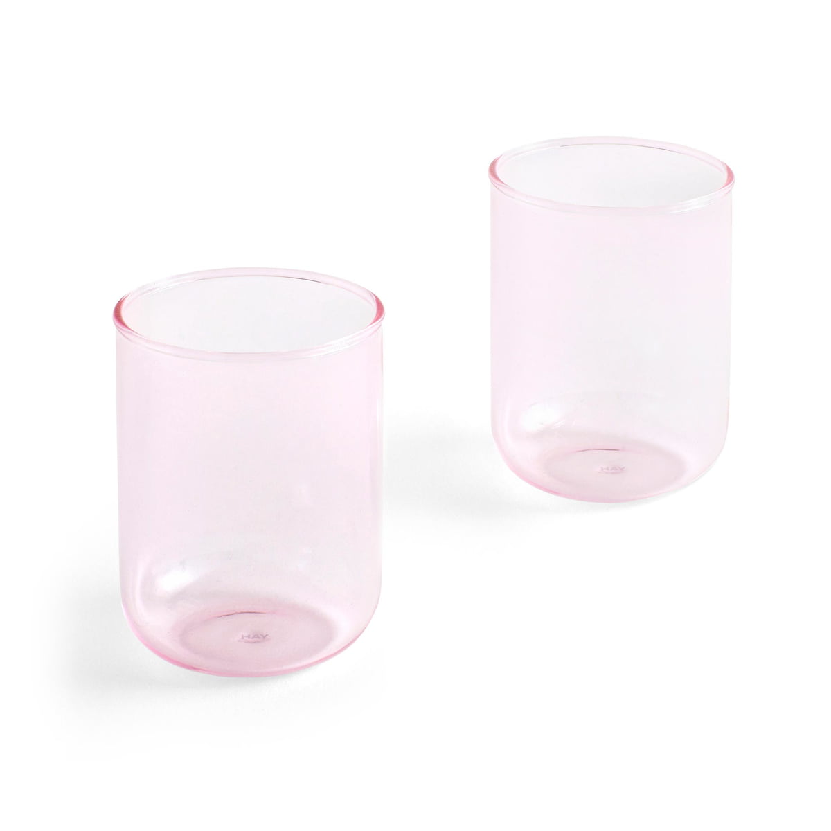 HAY - Tint Trinkglas 300 ml, rosa (2er-Set)