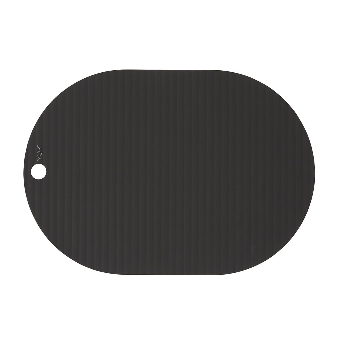 OYOY - Ribbo Tischset oval, schwarz