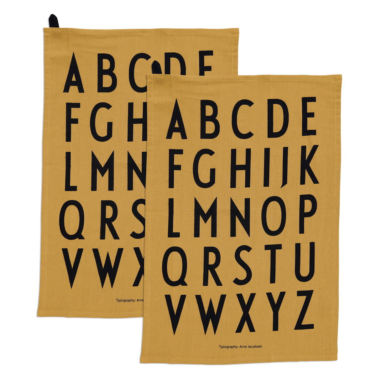 Design Letters - Classic Geschirrtuch, honig (2er-Set)