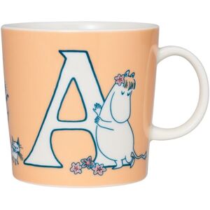 Arabia - Mumin / Moomin - ABC - A - Stor Mugg - 40 CL Orange Design Tove Jansson