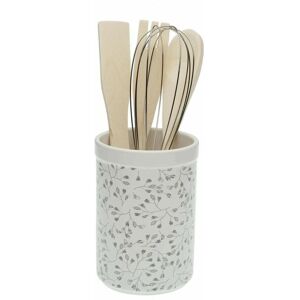 Pot for Kitchen Utensils Versa Oxford Ceramic (10 x 15 x 10 cm)