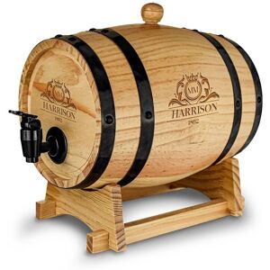 MikaMax Wooden Barrel Dispenser