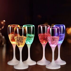 BayOne LED glas champagne glas cocktail glas whisky glas 6-pakke