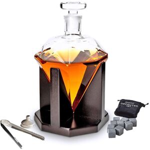 MikaMax Diamant Karaffel med Whiskysten – Whiskey