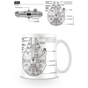 Star Wars - Millennium Falcon Sketch - Mugg