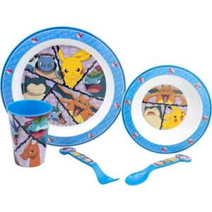 5-Pak Pokémon Distorsion Spisesæt med tallerken, glas, skål og bestik