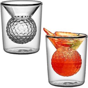 SPOKOJENOST Golf Whisky Glass - unik golfdrink-2stk