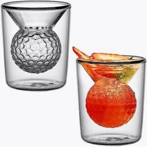 kayashopping Golf Whisky Glas - 2 stk