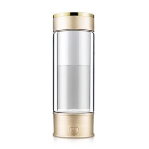 My Store Portable Health Hydrogen-Rich Water Cup High-Concentration Negative Ion Electrolysis Generator, Capacity: 450ml(Golden)