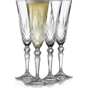 Lyngby Glas Champagneglas Melodia, 16 Cl. 4 Stk.