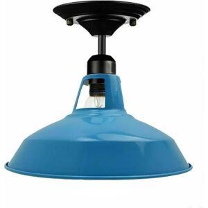 Ledsone Industriel Stil Vintage Retro Loftlampe, 30 Cm, Metal, Blå