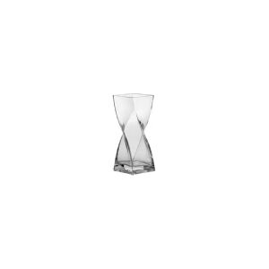 LEONARDO Swirl, Firkantet vase, Glas, Transparent, Transparent, 250 mm, 100 mm