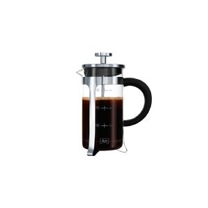 Melitta French Press Premium, Stempelkande, Sort, Rustfrit stål, Transparent, 8 kopper, Glas, Rustfrit stål