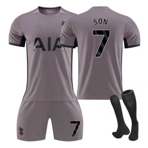 23-24 nyt Tottenham træningsdragt på udebane trøje sportstøj NO.7 SON 26
