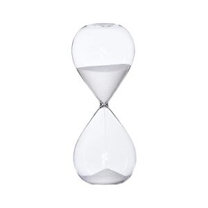 5/30/60 minutter Rund Sand Timer Personlighed Glas Timeglas Ornamenter Nyhed Tidsstyringsværktøj White 60 minutes