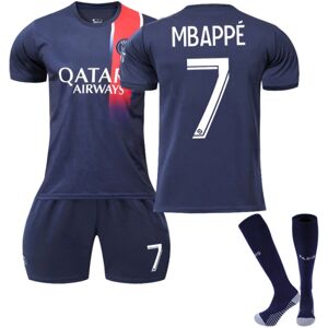 23-24 Paris Saint-Germain Børnefodboldtrøje nr. 7 Mbappe Saint-Germain 24（8-9Years）