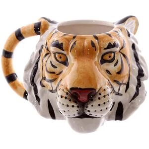 HKWWW 3d Animal Tiger Head Keramisk Krus Malet Animal Drink Water Cup[HK]