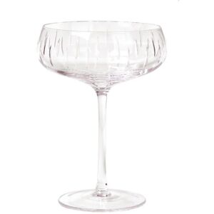 Louise Roe Crystal Champagne Coupe H: 15,5 cm - Rose