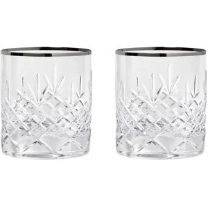 Frederik Bagger Crispy Platin Lowball Glas 2 stk. 38 cl - Platin/Klar