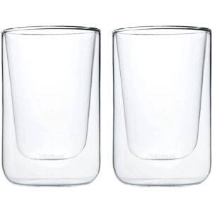 Blomus Nero Cappuccino Glasses Sæt á 2 stk 250 ml - Clear