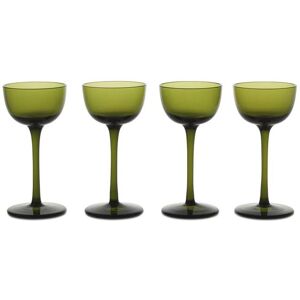 Ferm Living Host Liqueur Glasses Set of 4 - Moss Green