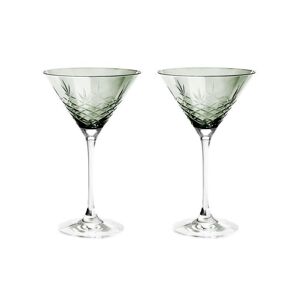 Frederik Bagger Crispy Cocktail Glas 2 stk 22 cl - Emerald/Grøn
