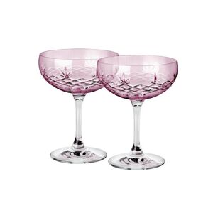 Frederik Bagger Crispy Gatsby Champagneskåle 2 stk 30 cl - Topaz/Pink