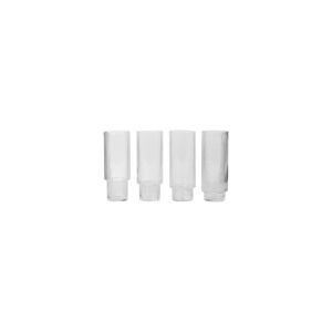 ferm LIVING - Ripple Long Drink Glasses Set of 4 Clear