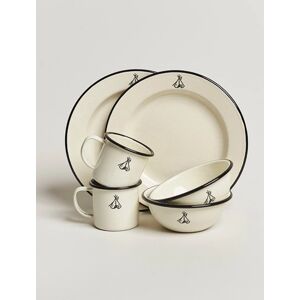 Pendleton Camp Enamelware Set Ivory men One size Hvid