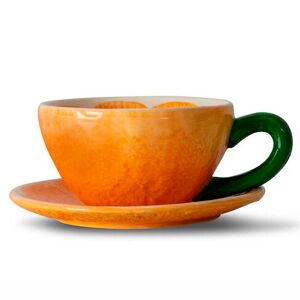 Byon Cup And Plate Mandarie Orange One Size
