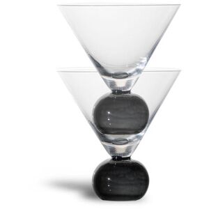 Byon Clear-Black Glass Spice 2pcs/set Clear/black One Size