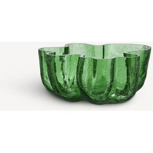 Kosta Boda Crackle Bowl Dark Green 105mm One Size