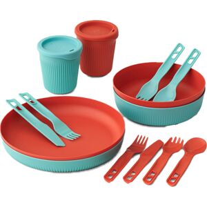 Sea To Summit Passage Dinnerware Set 14 Piece Blue + Orange OneSize, MULTI