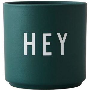 Design Letters Kop - Favourite Cups - Porcelæn - Mørkegrøn Hey - Design Letters - Onesize - Kop