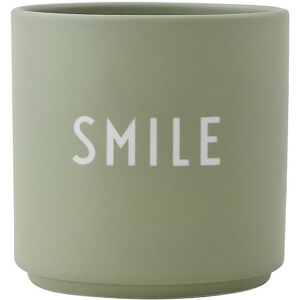 Design Letters Kop - Favourite Cups - Porcelæn - Grøn Smile - Design Letters - Onesize - Kop