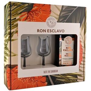 Ron Esclavo Gran Reserva 70 cl Giftbox Inkl. 2 glas - Rom