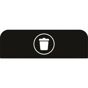 Rubbermaid Placa indicadora Configure™, para recipientes de 87 l, negro