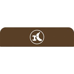 Rubbermaid Placa indicadora Configure™, para recipientes de 125 l, marrón