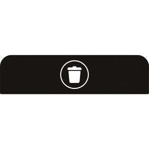 Rubbermaid Placa indicadora Configure™, para recipientes de 125 l, negro